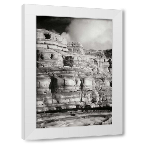 Pt. Lobos Rocks III White Modern Wood Framed Art Print by Geyman, Vitaly