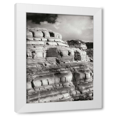 Pt. Lobos Rocks IV White Modern Wood Framed Art Print by Geyman, Vitaly
