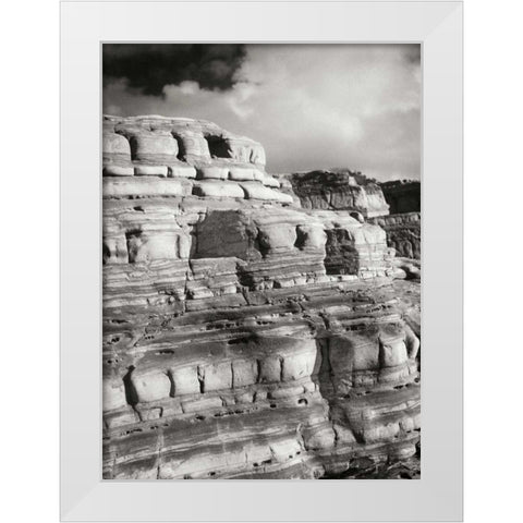 Pt. Lobos Rocks IV White Modern Wood Framed Art Print by Geyman, Vitaly