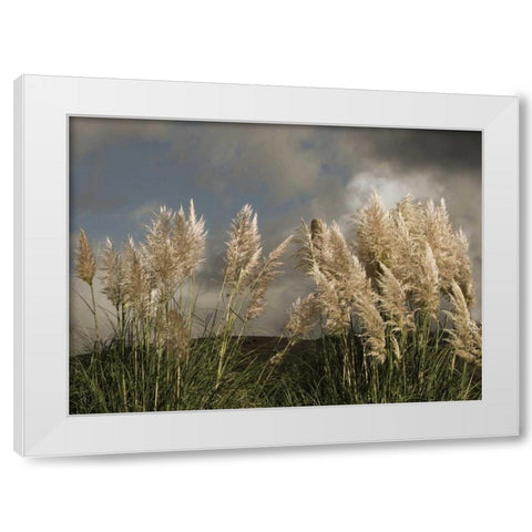 Dance of White Towers White Modern Wood Framed Art Print by Geyman, Vitaly
