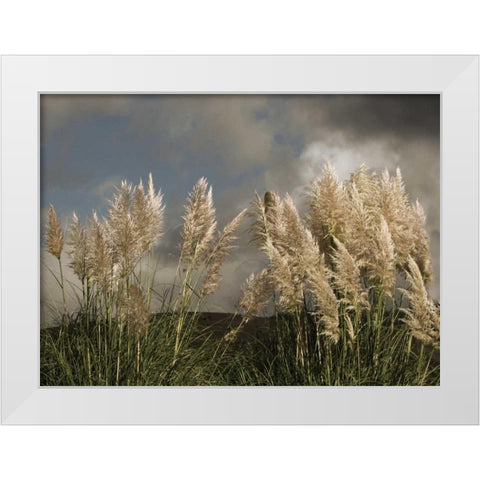 Dance of White Towers White Modern Wood Framed Art Print by Geyman, Vitaly
