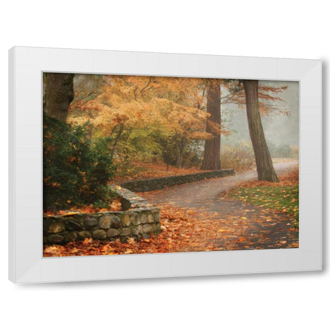 Autumn Paradise IV White Modern Wood Framed Art Print by Geyman, Vitaly