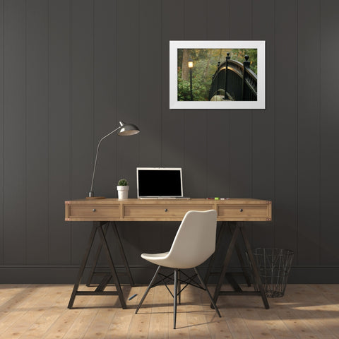 Bridge of Light I White Modern Wood Framed Art Print by Geyman, Vitaly