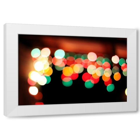 Bokeh II White Modern Wood Framed Art Print by White, Leesa