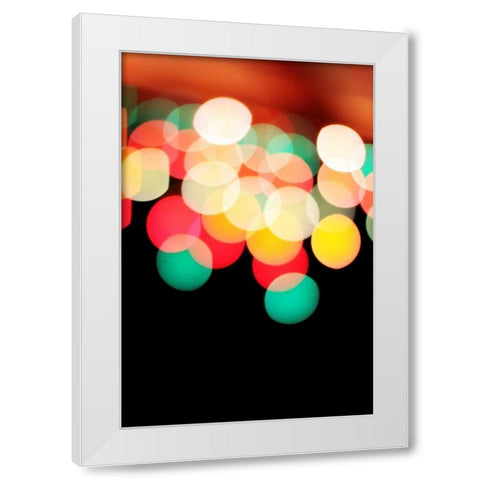 Bokeh III White Modern Wood Framed Art Print by White, Leesa
