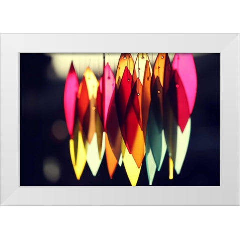 Chimes III White Modern Wood Framed Art Print by White, Leesa