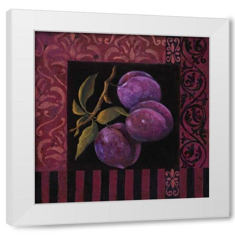 Fruitier II White Modern Wood Framed Art Print by Peyton, Hanna