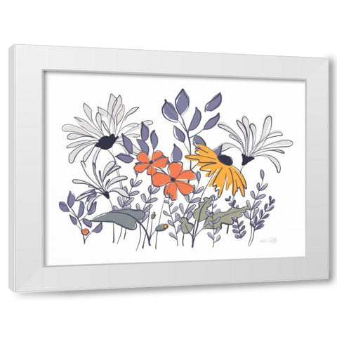 Primavera Garden I White Modern Wood Framed Art Print by Ruff, Kris