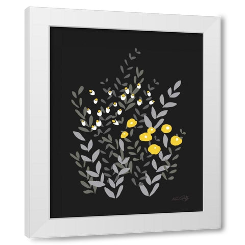 Bella Garden II White Modern Wood Framed Art Print by Ruff, Kris