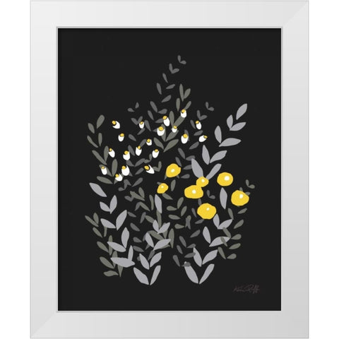 Bella Garden II White Modern Wood Framed Art Print by Ruff, Kris