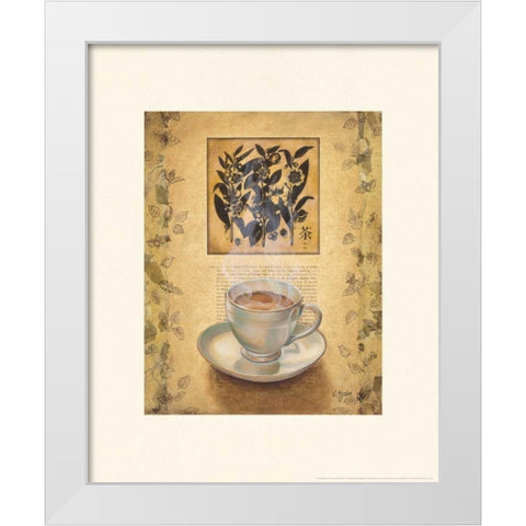 Tea Defined White Modern Wood Framed Art Print by Sjodin, Valerie