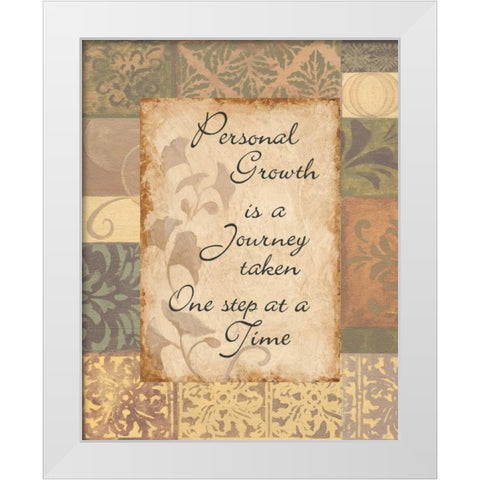 Personal Growth White Modern Wood Framed Art Print by Smith, Pamela