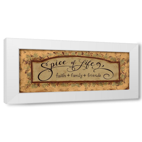 Spice of Life White Modern Wood Framed Art Print by Smith, Pamela