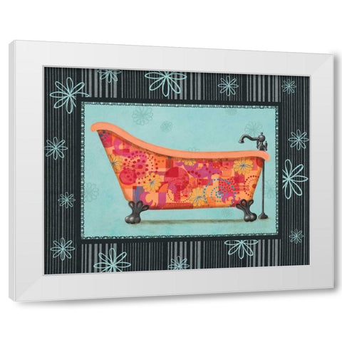 Retro Tub I White Modern Wood Framed Art Print by Smith, Pamela