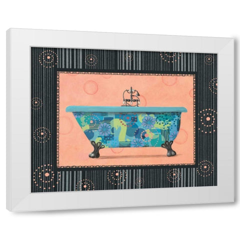 Retro Tub II White Modern Wood Framed Art Print by Smith, Pamela