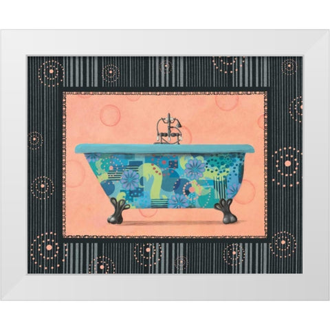 Retro Tub II White Modern Wood Framed Art Print by Smith, Pamela