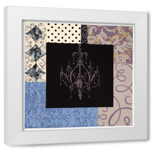 Chandelier II White Modern Wood Framed Art Print by Smith, Pamela