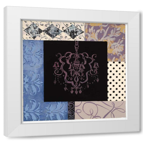 Chandelier III White Modern Wood Framed Art Print by Smith, Pamela