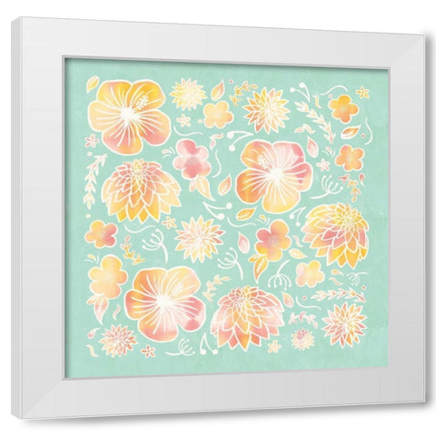Pikes Flowers II White Modern Wood Framed Art Print by Sta Teresa, Ashley