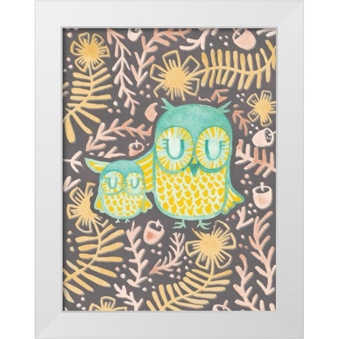 Owlette White Modern Wood Framed Art Print by Sta Teresa, Ashley