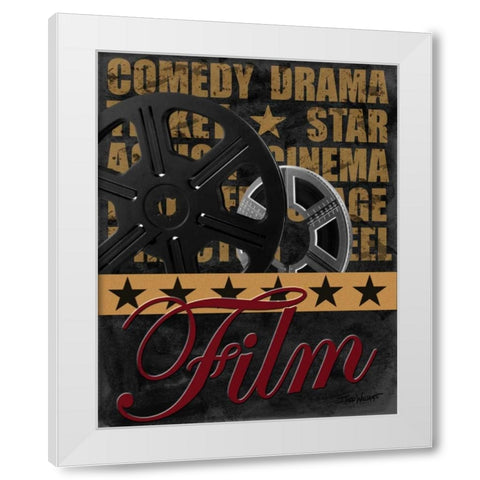 Film White Modern Wood Framed Art Print by Williams, Todd