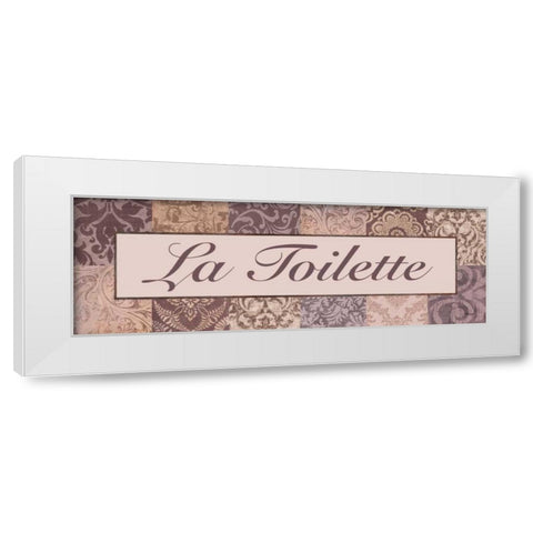 La Toilette Purple White Modern Wood Framed Art Print by Williams, Todd