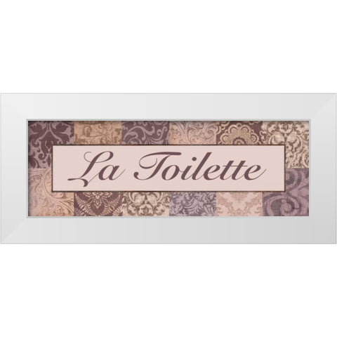 La Toilette Purple White Modern Wood Framed Art Print by Williams, Todd