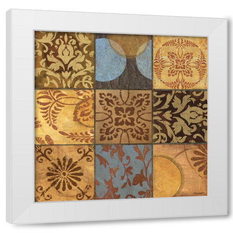 Decorative Patchwork I White Modern Wood Framed Art Print by Williams, Todd