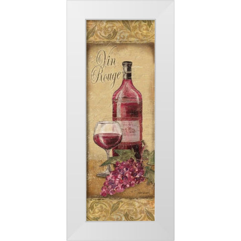 Vin Rouge White Modern Wood Framed Art Print by Williams, Todd