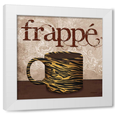 Tiger Cafe White Modern Wood Framed Art Print by Williams, Todd