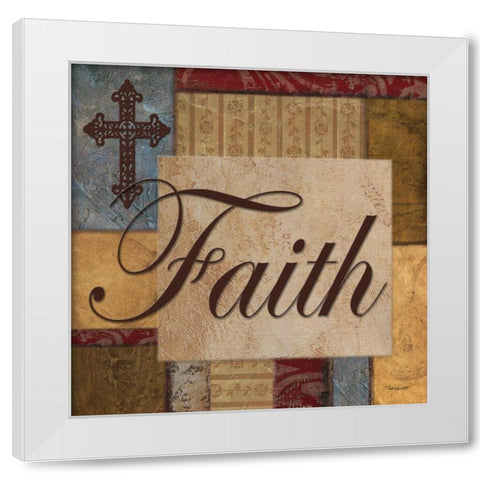 Faith White Modern Wood Framed Art Print by Williams, Todd