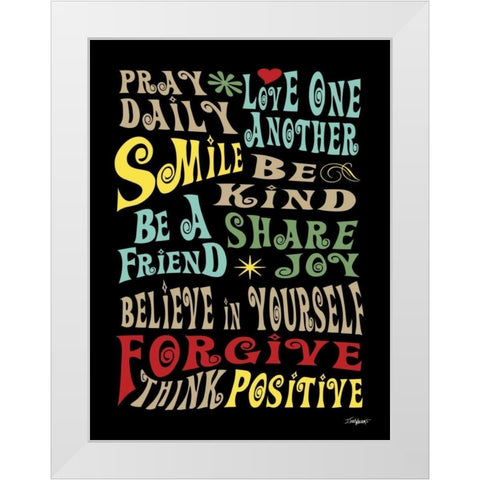 Words to Live By II White Modern Wood Framed Art Print by Williams, Todd