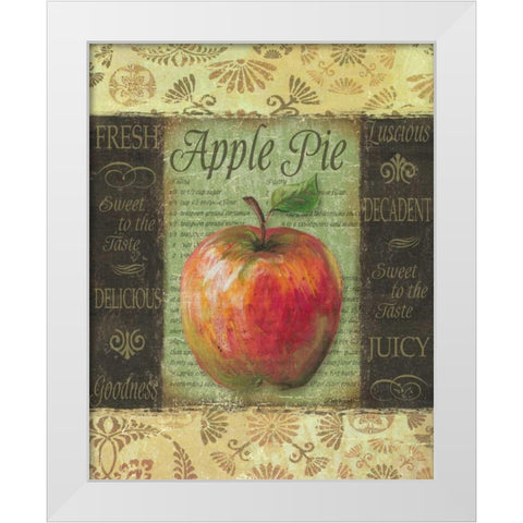 Apple Pie White Modern Wood Framed Art Print by Williams, Todd