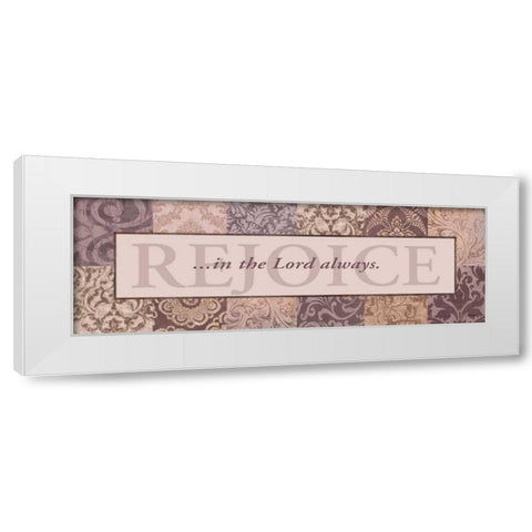 Rejoice White Modern Wood Framed Art Print by Williams, Todd