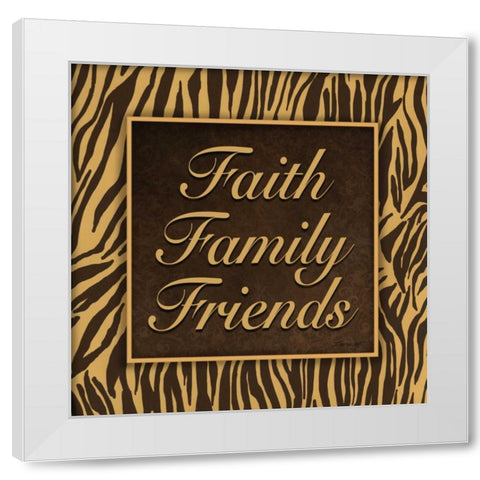 Faith - Family - Friends II White Modern Wood Framed Art Print by Williams, Todd