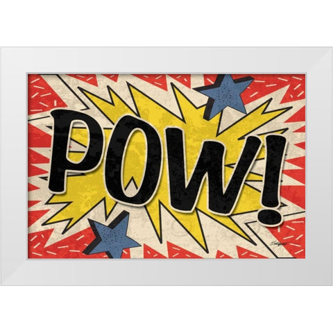 Pow White Modern Wood Framed Art Print by Williams, Todd