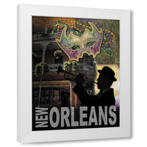 New Orleans White Modern Wood Framed Art Print by Williams, Todd