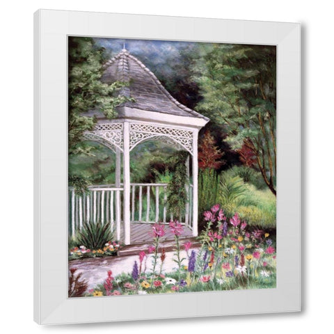 Garden Retreat I White Modern Wood Framed Art Print by Williams, Todd