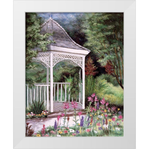 Garden Retreat I White Modern Wood Framed Art Print by Williams, Todd