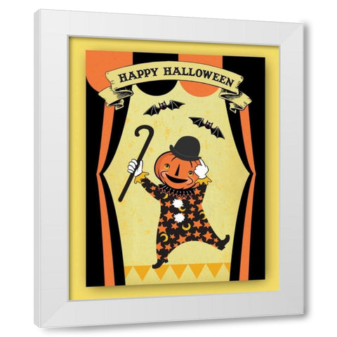 Dr. Crow III White Modern Wood Framed Art Print by Woo, Teresa