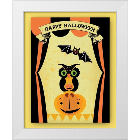 Dr. Crow IV White Modern Wood Framed Art Print by Woo, Teresa