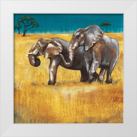 On the Plains IV White Modern Wood Framed Art Print by Werbelow, Selina