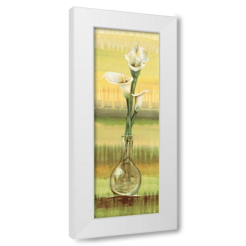 Calla Lilies White Modern Wood Framed Art Print by Werbelow, Selina