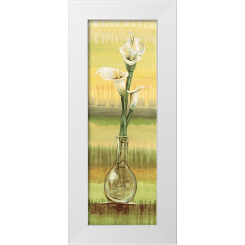 Calla Lilies White Modern Wood Framed Art Print by Werbelow, Selina