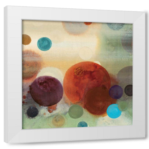 Circle Dreams I White Modern Wood Framed Art Print by Werbelow, Selina