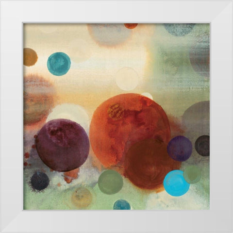 Circle Dreams I White Modern Wood Framed Art Print by Werbelow, Selina