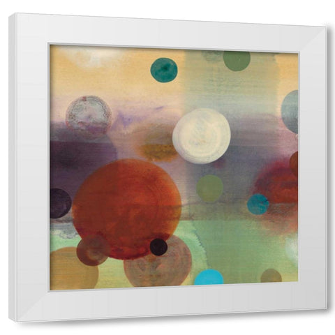 Circle Dreams II White Modern Wood Framed Art Print by Werbelow, Selina