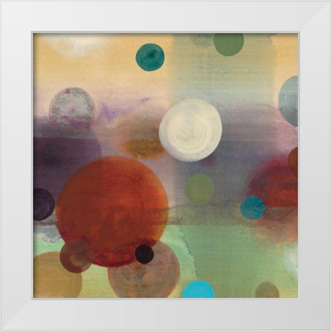 Circle Dreams II White Modern Wood Framed Art Print by Werbelow, Selina