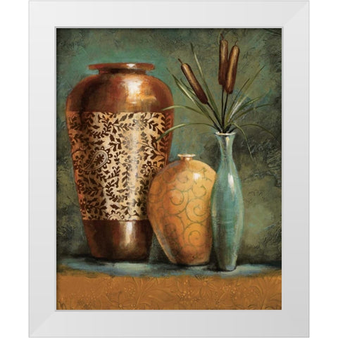 Persian Gardens I White Modern Wood Framed Art Print by Werbelow, Selina