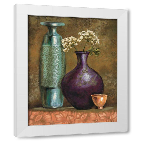 Persian Gardens II White Modern Wood Framed Art Print by Werbelow, Selina